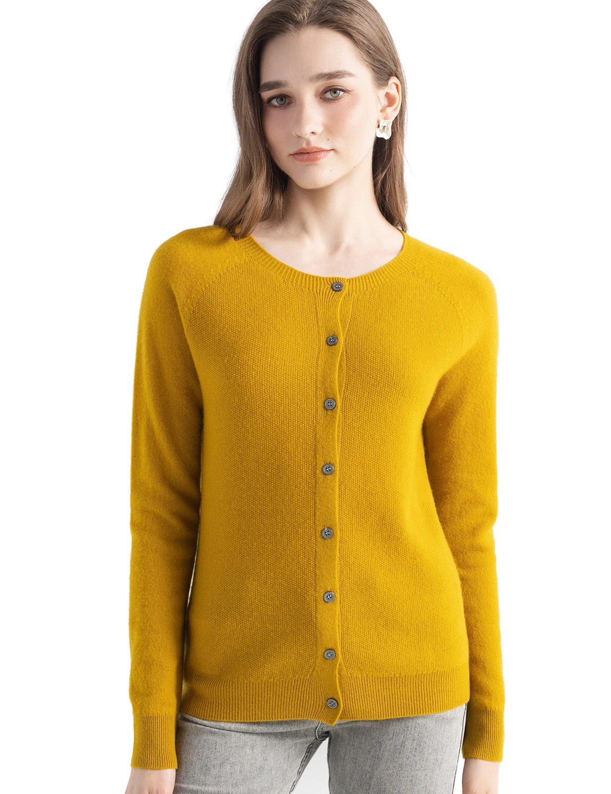 LONGMING Women Cardigan 100% Merino Wool Sweater Wool Blends Autumn Winter Warm knitted Femme Cardigan Women Cashmere Sweater - Image 2